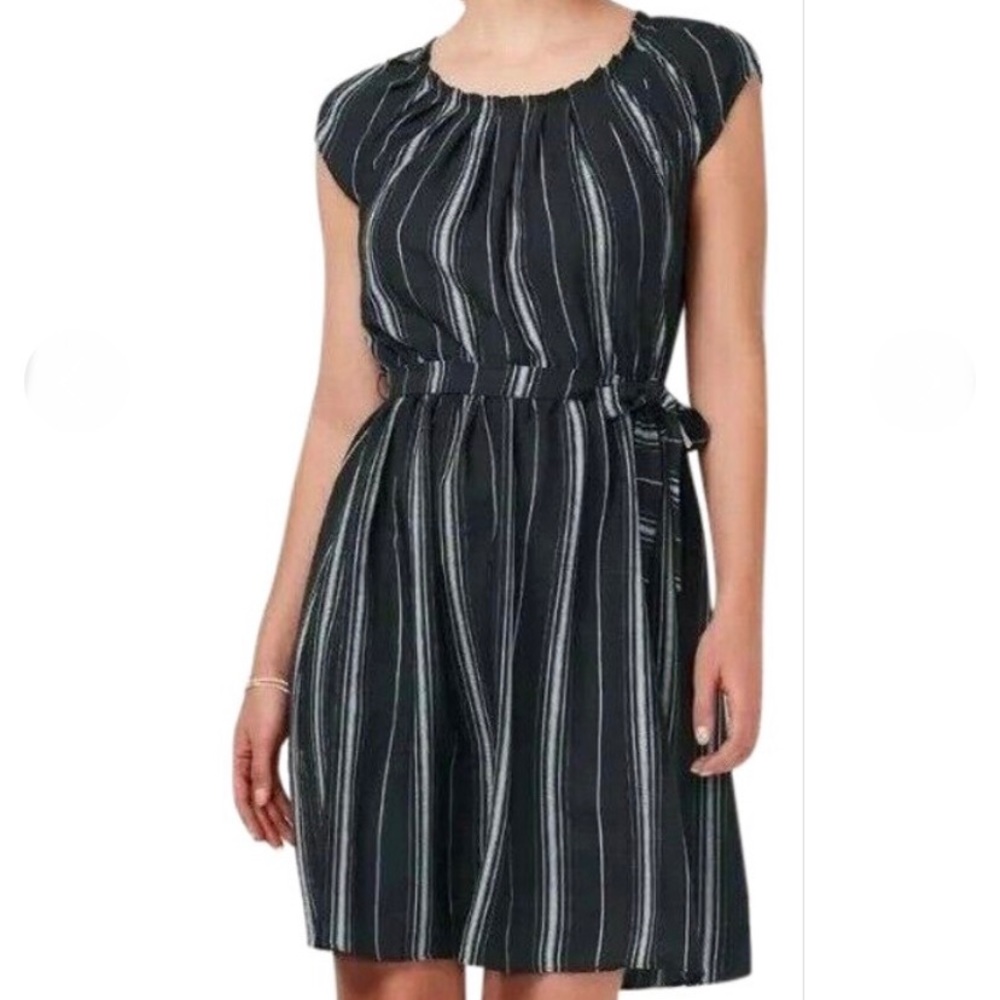 LAUREN CONRAD Navy Striped Dress